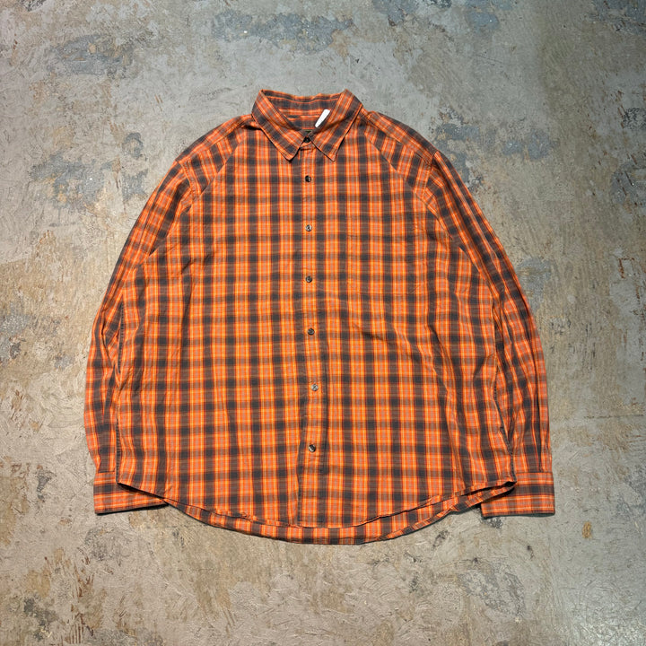 古着 Eddie Bauer/ エディー･バウアー/ 長袖シャツ/ チェック柄/ サイズXL