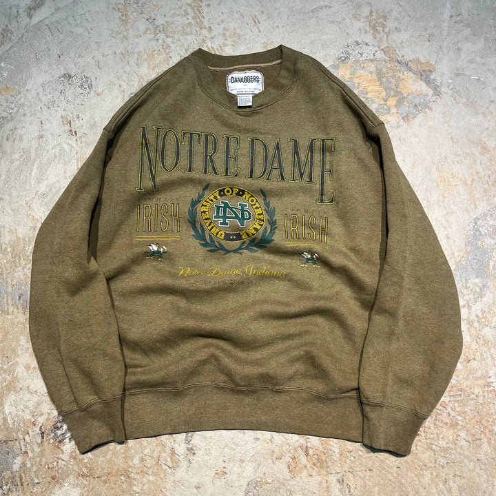 #3822 古着 Unknow/Crew Neck Sweat Shirts/クルーネックスウェット/NOTREDAME/サイズXL