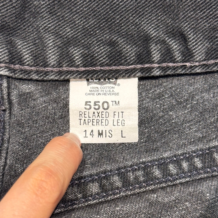 古着 Levi's/ リーバイス/ ブラックデニムパンツ/ 550/ 実寸サイズ30×31