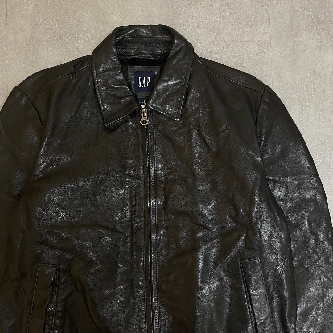 1659 古着 GAP/ギャップ / Zip Up Leather Jacket/ジップアップ 1659 古着 GAP/ギャップ / Zip Up Leather Jacket/ジップアップ