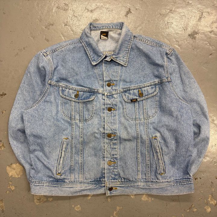 古着  Lee/リー/デニムジャケット/Gジャン/ Hard Rock CAFE/ ハードロックカフェ/ サイズL相当
