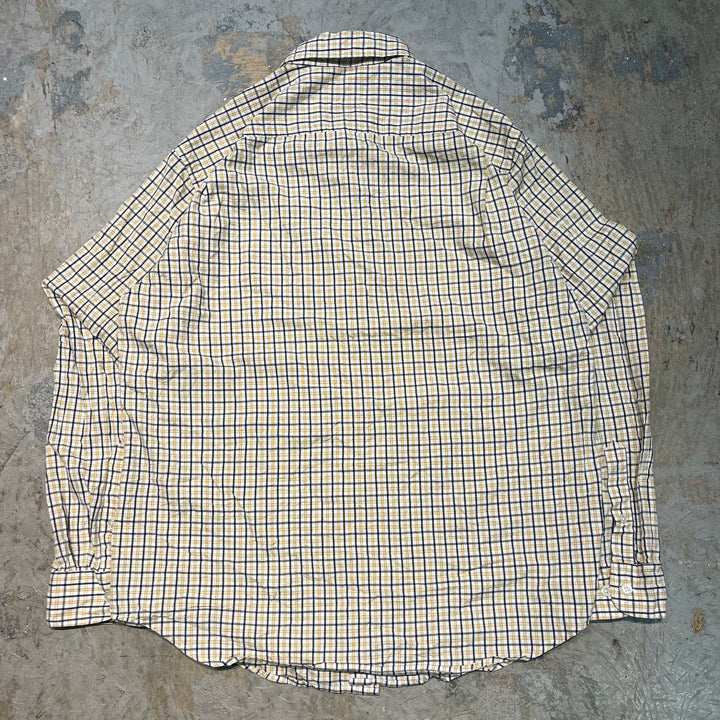 古着 GAP/ギャップ/ボタンダウン長袖シャツ/ チェック柄/ サイズM