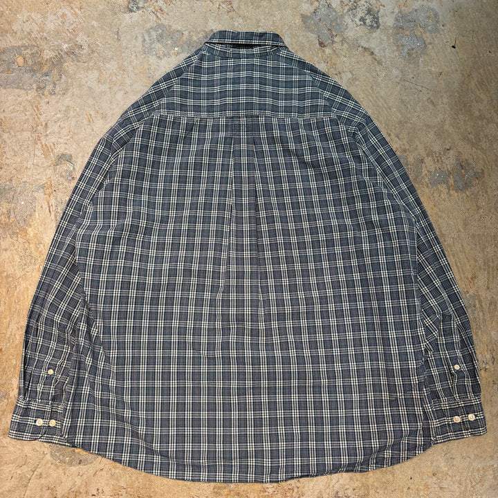 古着 TIMBERLAND/ ティンバーランド/  ボタンダウン長袖シャツ/ チェック柄/ サイズXL