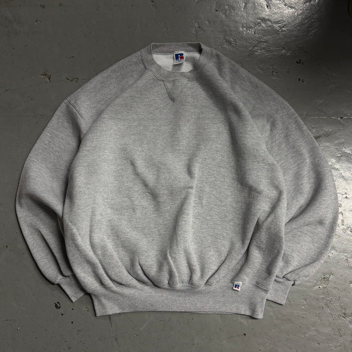 古着 90's USA製 RUSSELLATHLETIC/ ラッセル アスレチック/ クルーネックブランクスウェット/ 無地/ サイズXXL
