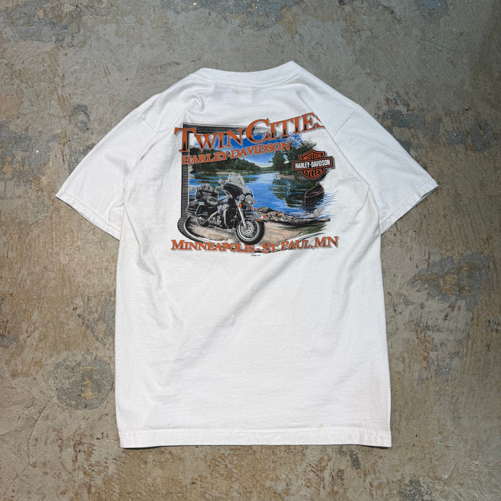 古着 USA製 Harley-Davidson/ハーレーダビッドソン/ プリントTシャツ/ サイズM