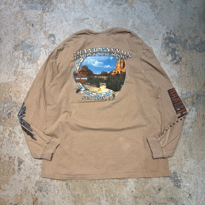 古着 Harley-Davidson/ハーレーダビッドソン/ プリントロングTシャツ/ XL