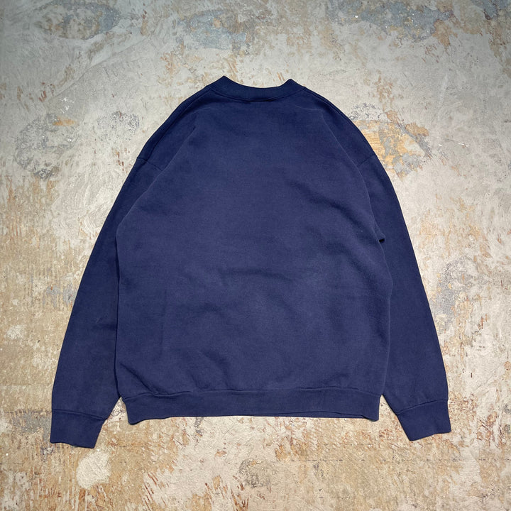 #2071 古着 90's Lee/リー/Crewneck Sweat/クルーネックスウェット/MADE IN U.S.A/BASKETBALL/刺繍ロゴ/サイズXL