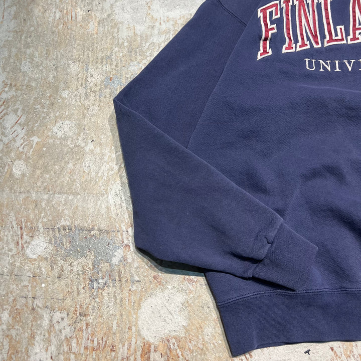 #3953 古着 unknow/Crew neck sweat/クルーネックスウェット/FINLANDIA UNIVERSITY/サイズL