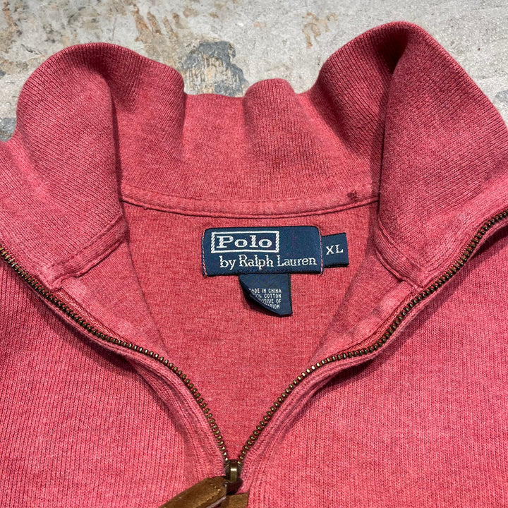 #3893 古着 POLO by Ralph Lauren/ポロバイラルフローレン/Cotton Knit Half Zip Sweaterコットンニットハーフジップ/サイズXL