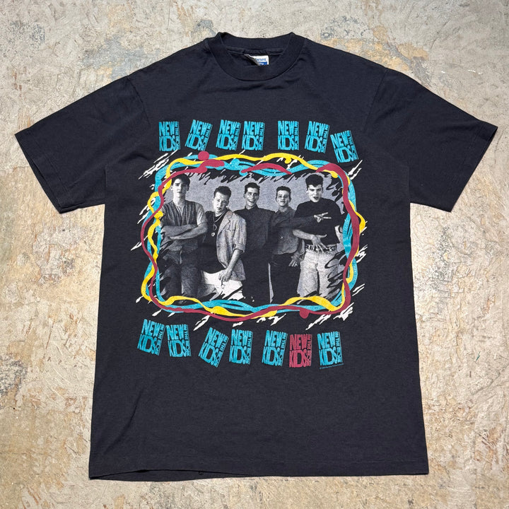 古着 USA製 80's Hanes/ ヘインズ/ニュー・キッズ・オン・ザ・ブロック / プリントTシャツ/ サイズM