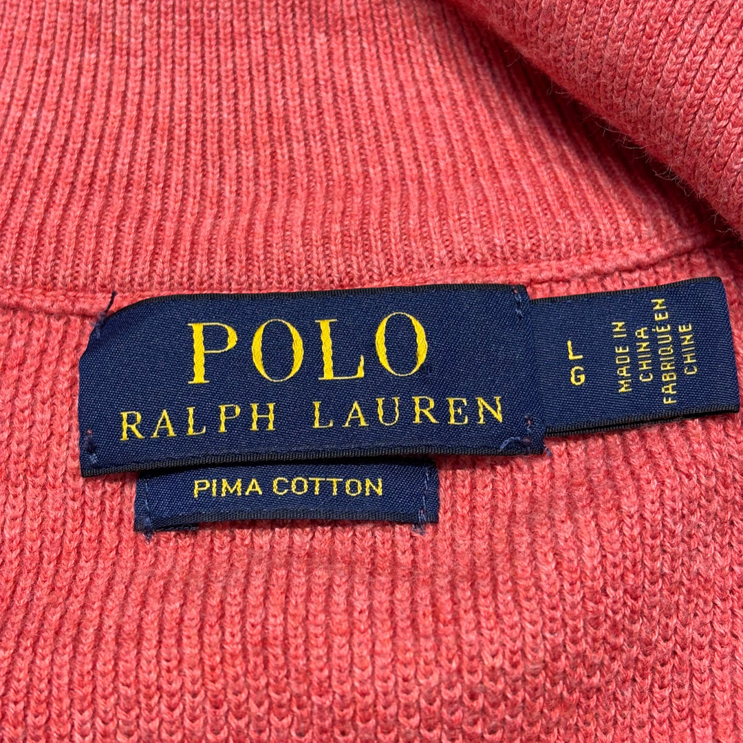 古着 POLO by Ralph Lauren/ ポロラルフローレン/ ハーフジップニットセーター/ サイズL