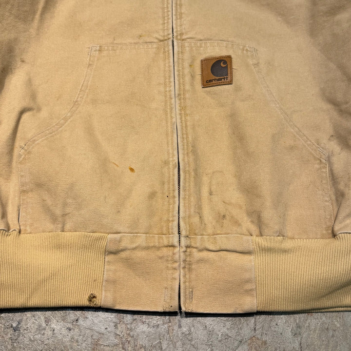Used clothing Made in USA 80's~ Carhartt/ Carhartt/ Active jacket/ Duck fabric/ Quilted lining/ Size XL