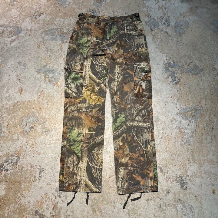 #4501 古着 cabela's/カベラス 90's~ real tree work Pants/リアルツリーワークパンツ/リアルツリー柄/サイズW30