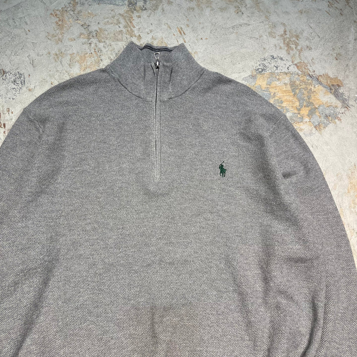 #3329 古着 Polo Ralph Lauren/ポロラルフローレン / Half Zip Pima Cotton Knit Sweater/ハーフジップ ピマコットンニット セーター / サイズXL