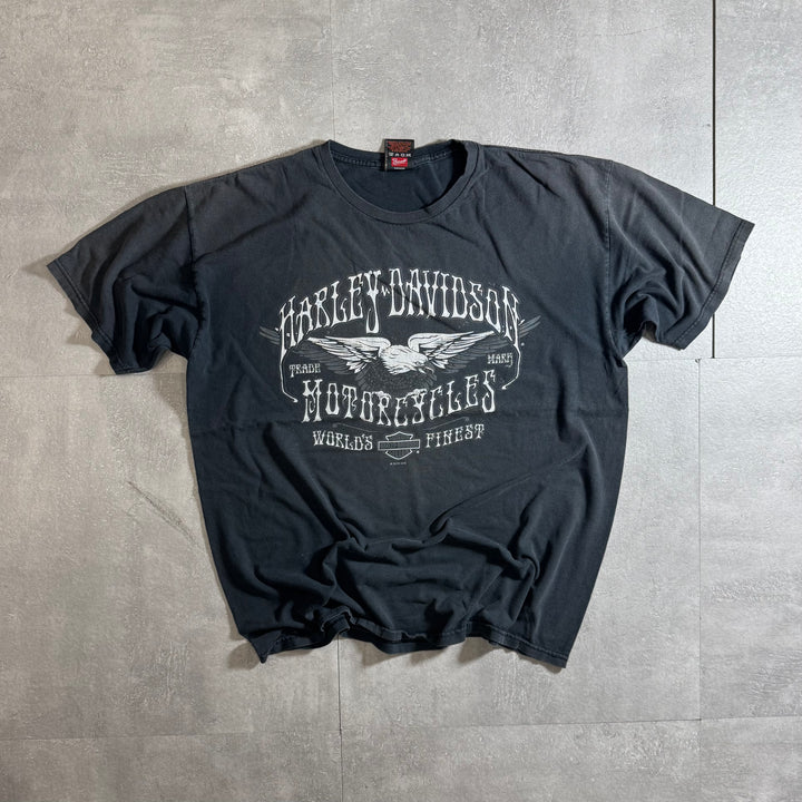 古着 Harley-Davidson ハーレーダビッドソン プリントTシャツ アメカジ サイズXL