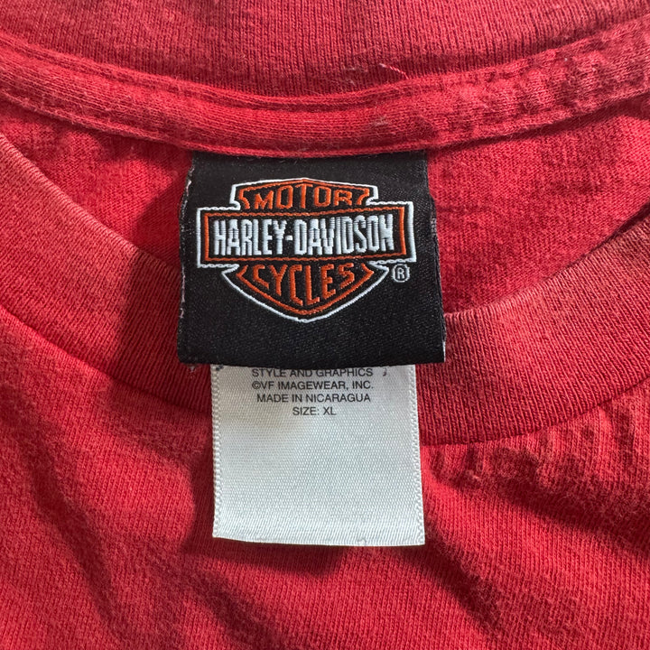 古着 Harley-Davidson ハーレーダビッドソン プリントTシャツ アメカジ サイズXL相当