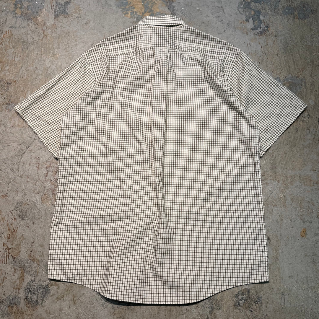 古着 L.L.Bean/ エルエルビーン/  ボタンダウン半袖シャツ/ チェック柄/ サイズL