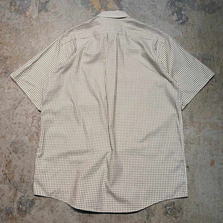 古着 L.L.Bean/ エルエルビーン/  ボタンダウン半袖シャツ/ チェック柄/ サイズL