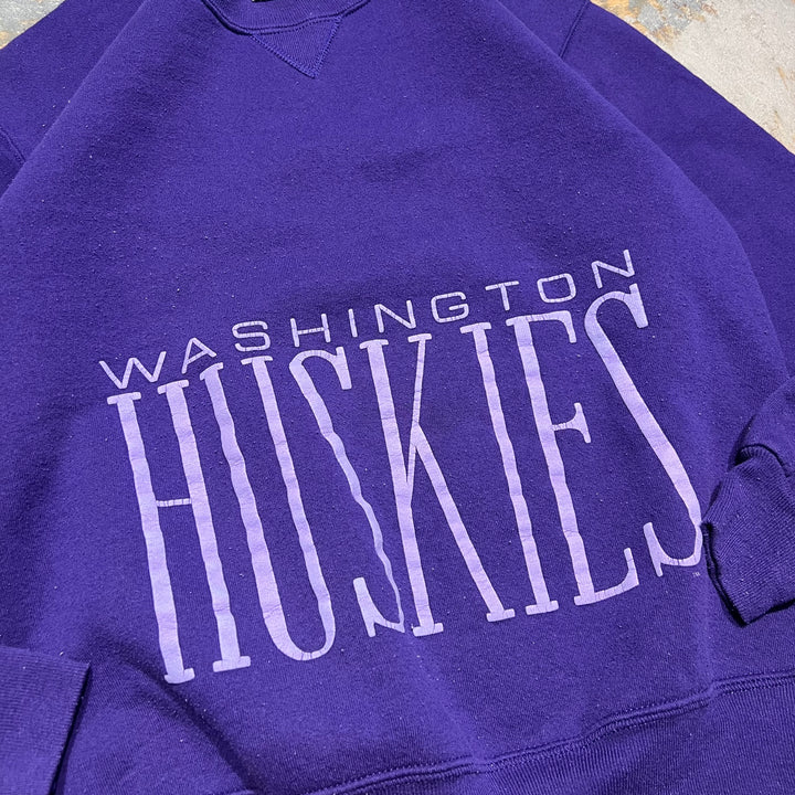 #3967 古着/Russell/ラッセル/Crewneck sweat/クルーネックスウェット/WASHINGTON HUSKIES/MADE IN U.S.A/サイズM