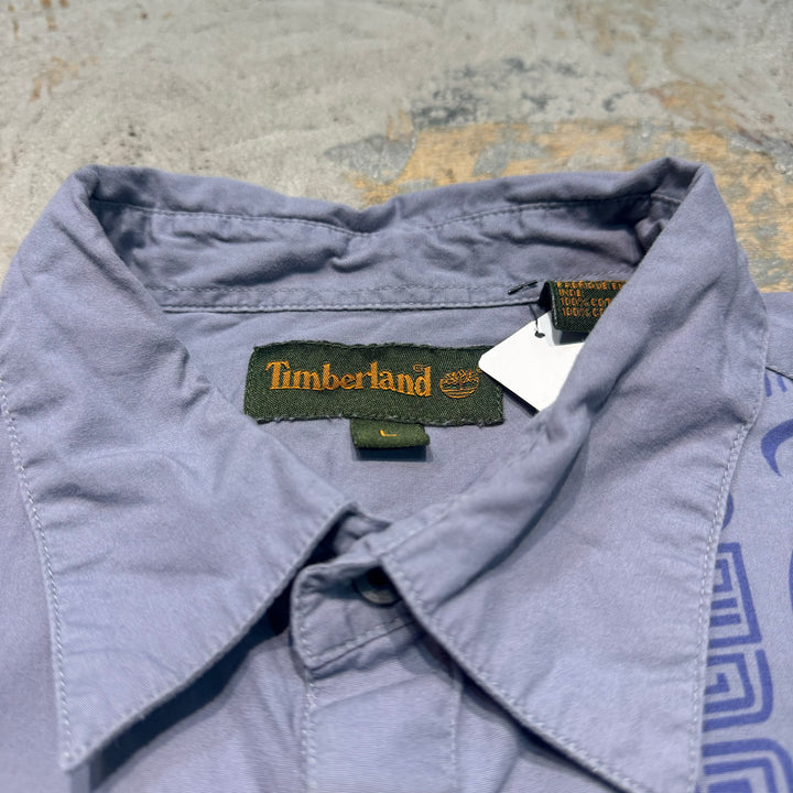 古着 timberland/ティンバーランド/ボタンダウン半袖シャツ/サイズL