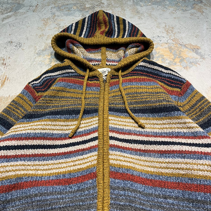 #3394 L.L.Bean/エルエルビーン/ zip up knit/ジップアップニット/フーディー/サイズXL