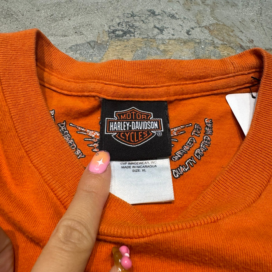 旧衣服Harley-Davidson/哈雷戴维森/印花T恤/尺码XL