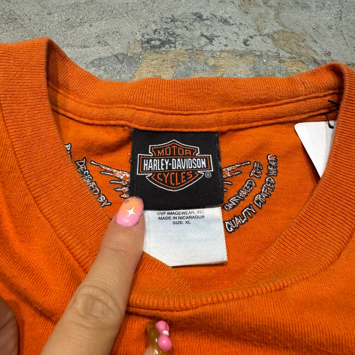 旧衣服Harley-Davidson/哈雷戴维森/印花T恤/尺码XL