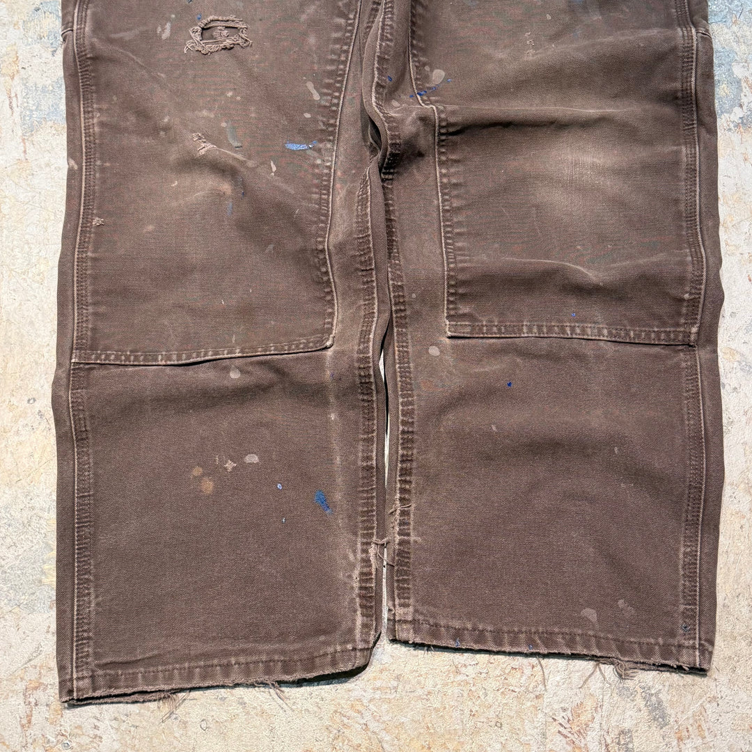 古着 Carhartt/カーハート/ダック地ペインターパンツ/ダブルニー/実寸サイズ36×29