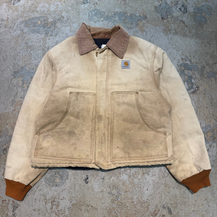 古着 carhartt/ カーハート/ トラディショナルジャケット/ 裏地キルティング/ 襟コーデュロイ/サイズL