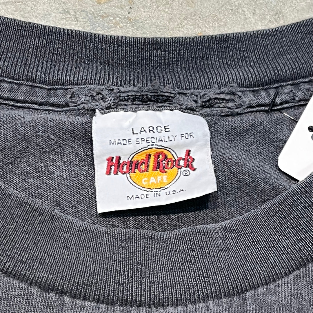旧衣服Hard Rock CAFE/硬摇滚CAFE/印花T恤/尺码L