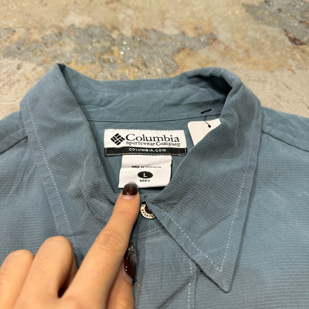 중고 의류 Columbia/ Columbia/ Short Sleeve Shirt/ Plain/ Size L
