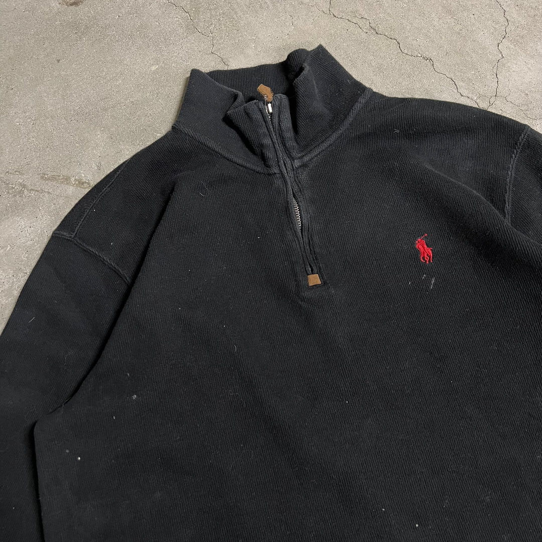 #3869 古着 POLO by Ralph Lauren/ポロバイラルフローレン/Cotton Knit Half Zip Sweaterコットンニットハーフジップセーター/ サイズM