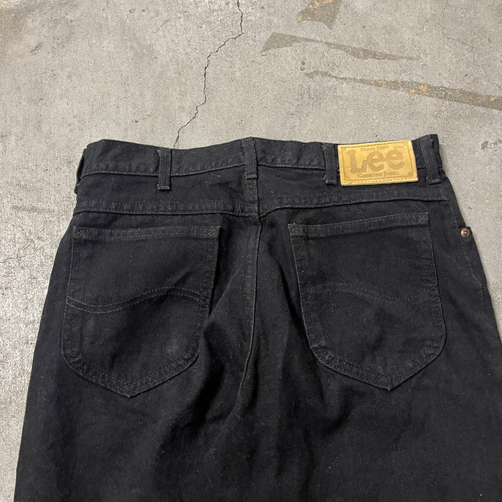 #4200 古着　Lee/リー/Black Denim Pants/ブラックデニムパンツ/サイズ33×32