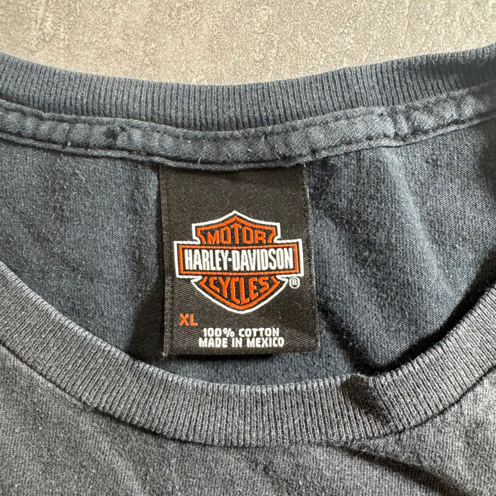 古着 Harley-Davidson ハーレーダビッドソン プリントTシャツ アメカジ サイズXL