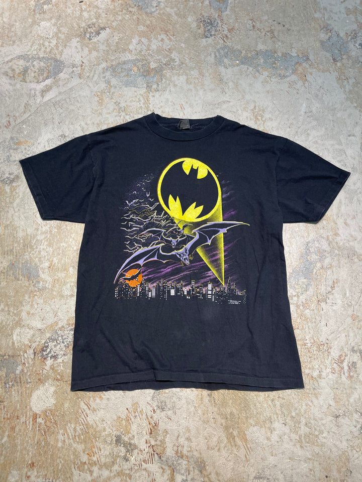 #MA186 古着 USA製 88's DC COMICS / BATMAN / バットマン / ヴィンテージ シングルステッチプリントTシャツ/サイズXL