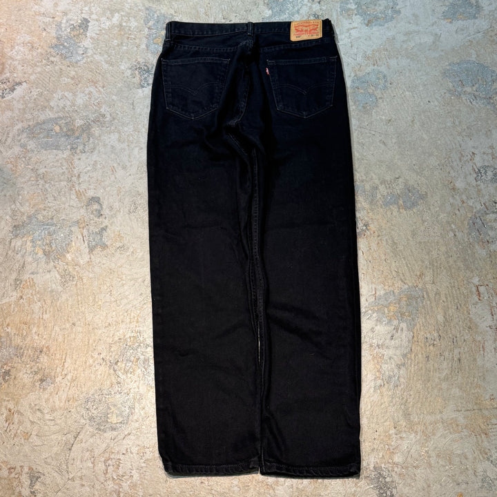 二手服裝Levi's/ Levi/ Black牛仔褲/ 550/實際尺寸34 x 33