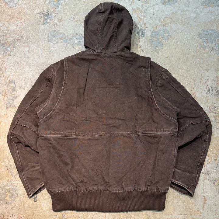 중고 의류 Carhartt/ Carhartt/ 풀 스윙 Sherpa 재킷/ 오리 직물/ 보아 라이닝/ 크기 L
