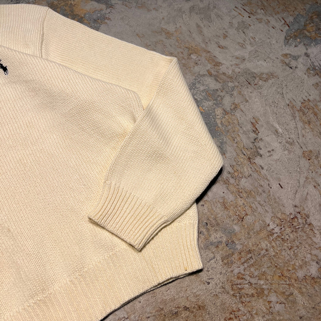 #3738 古着/ラルフローレン/POLObyRalphLauren/コットンニット/Cottonknit/Ｖネック/サイズL