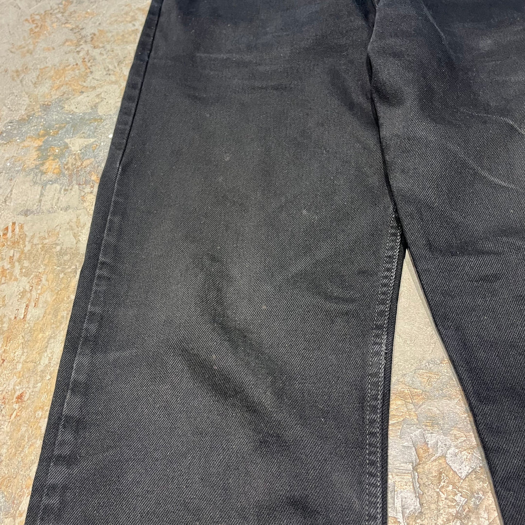 #4432 古着 Levi's/リーバイス/Black Denim Pants/ブラックデニムパンツ/615/MADE IN UK/サイズ36×34