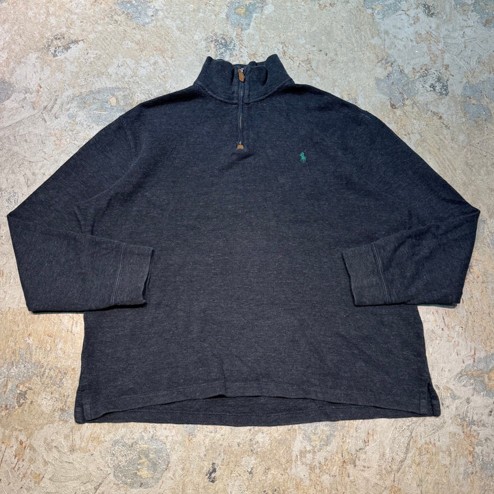 古着 POLO by Ralph Lauren/ ポロ バイ ラルフローレン/ ハーフジップニットセーター/ サイズXL
