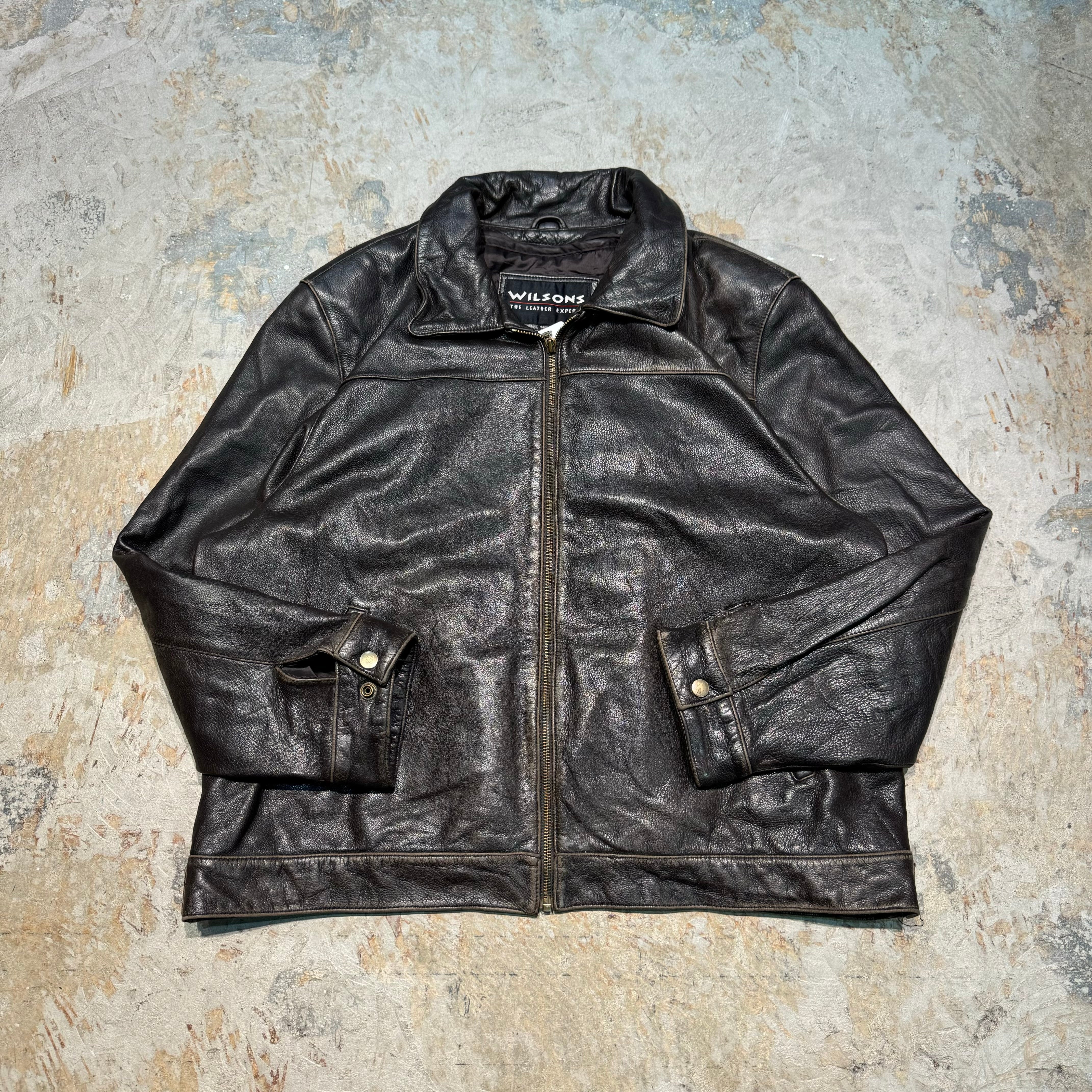 古着 WILSONS THE LEATHER EXPERTS/ウィルソンズレザー/ジップアップ
