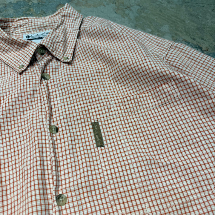 Used clothing Columbia/ Columbia/ Short sleeve shirt/ Checkered pattern/ Size L
