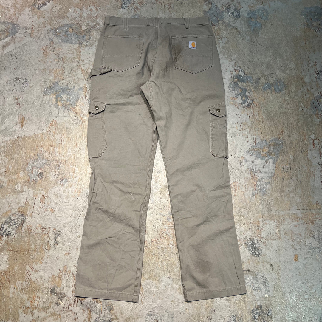 #4742 古着 Carhartt/カーハート/cargo Pants/zipper Fly/カーゴパンツ/ジッパーフライ/ダブルニー/サイズW36×34