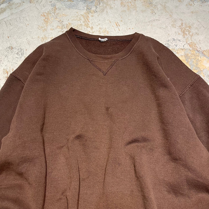 #3506 古着/Russell/ラッセル/Crewneck sweat/クルーネックスウェット/無地/サイズXL相当