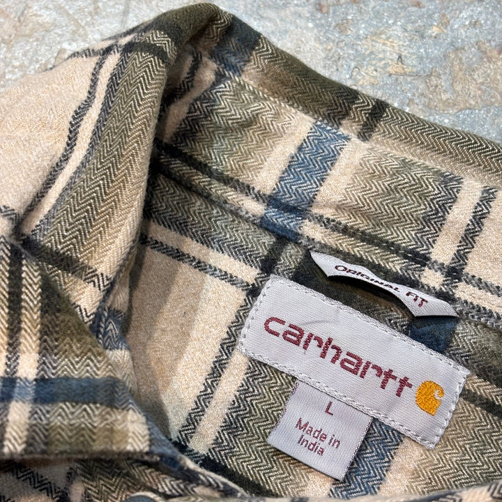 古着 carhartt/カーハート/ 長袖シャツ/ チェック柄/ サイズL