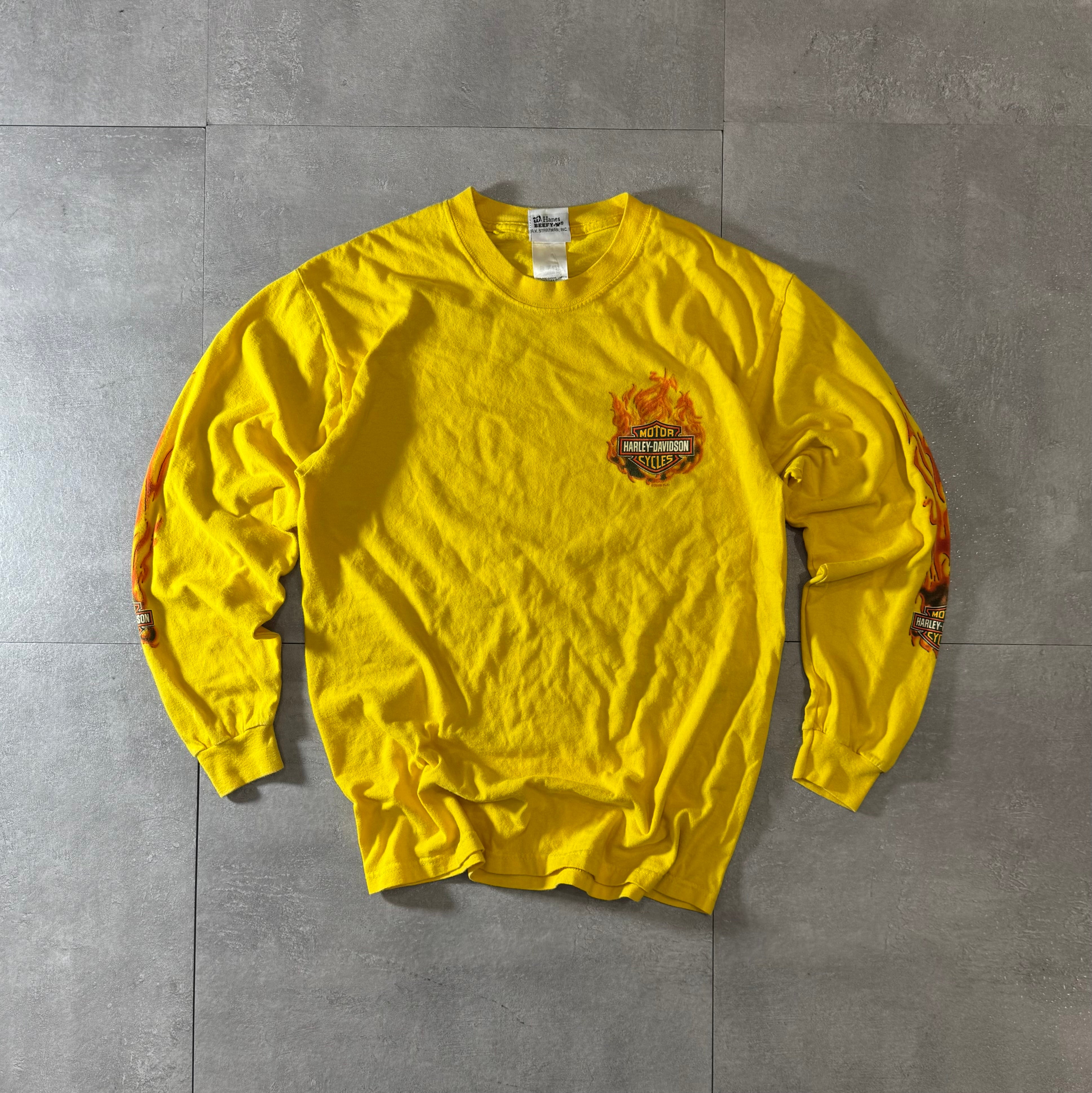 古着 USA製 00s y2k Harley-Davidson ハーレーダビッドソン ロングT