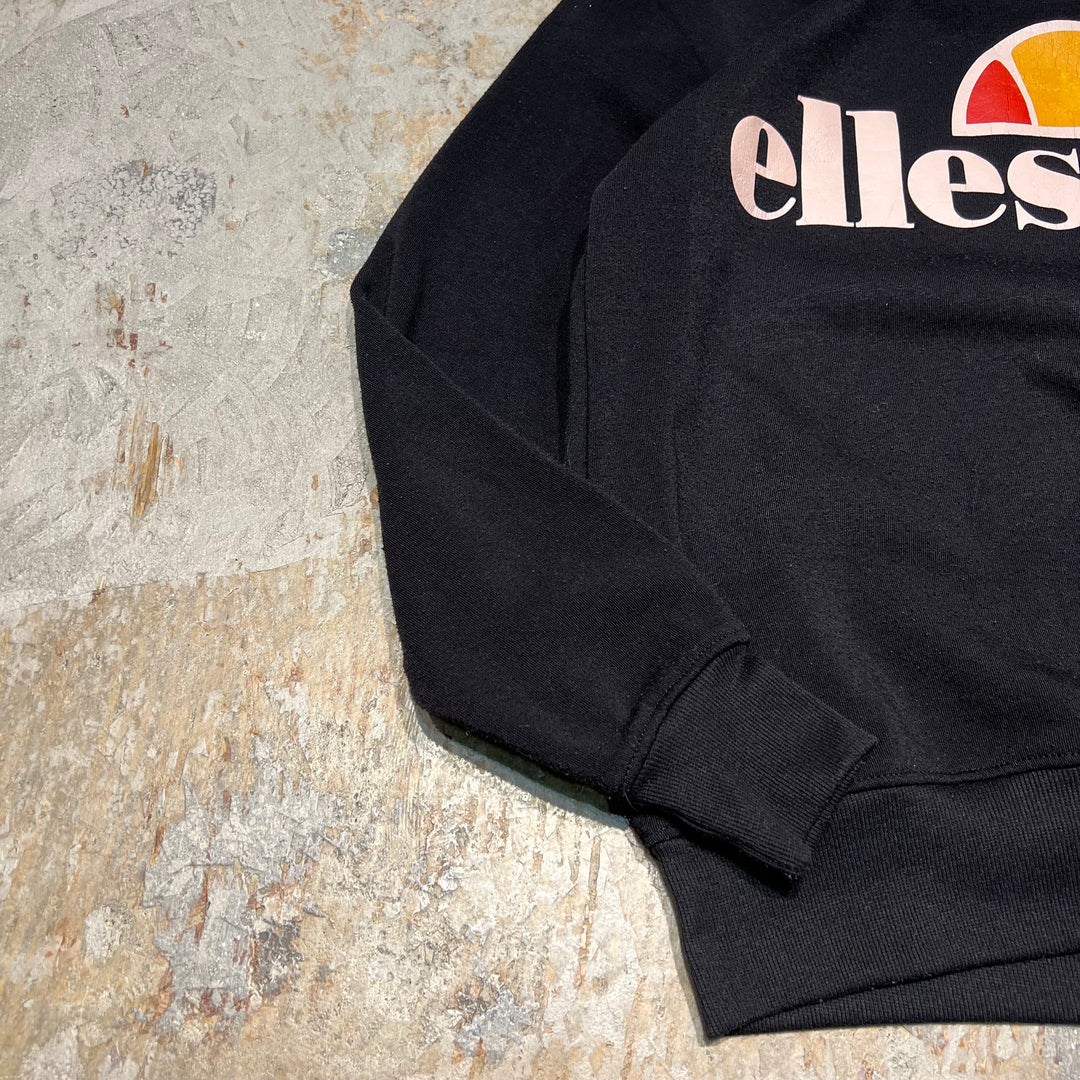 #4058 古着 ellesse/エレッセ/Crew Neck Print Sweat Shirts/クルーネックプリントスウェット/サイズ2XL