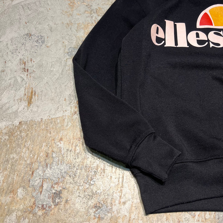 #4058 古着 ellesse/エレッセ/Crew Neck Print Sweat Shirts/クルーネックプリントスウェット/サイズ2XL