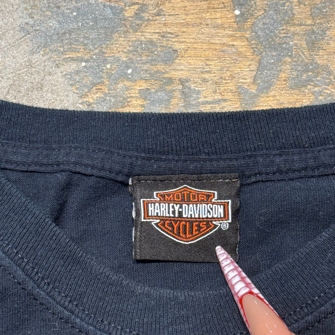 古着 Harley-Davidson/ハーレーダビッドソン/ ロングスリーブプリントTシャツ/サイズL相当