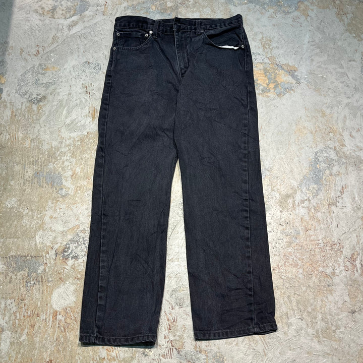 #4187 古着 Levi's/リーバイス/Black Denim Pants/ブラックデニムパンツ/505/サイズ35×30